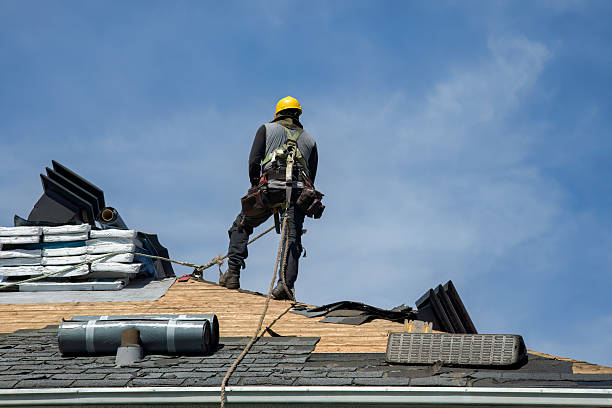 Professional Roof Installation technician working in Denton, NC